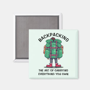 Funny Backpacking  Magnet