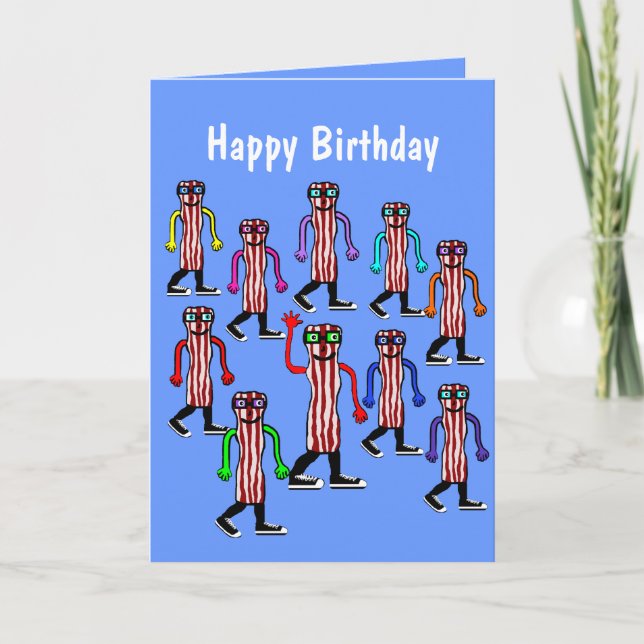 Funny Bacon & Egg Birthday Card Gift For Him (Front)