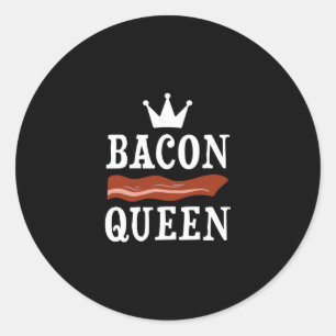 Funny Bacon Lover BBQ Pork Classic Round Sticker
