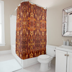 Funny Bacon Lovers Kaleidoscope  Print Shower Curtain