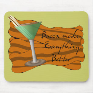 Funny Bacon Martini Mousepad