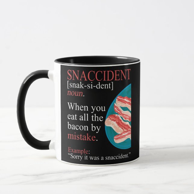 Funny Bacon Pork Belly Meat Ham for Bacon Lover Mug (Left)