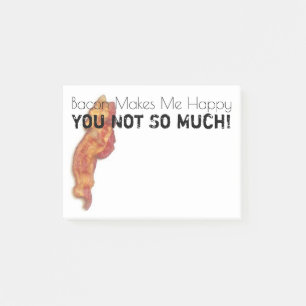 Funny Bacon Post-it Notes
