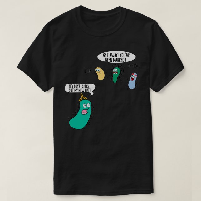 Funny Bacteria With Antibody Medical Laboratory Sc T-Shirt (Design Front)