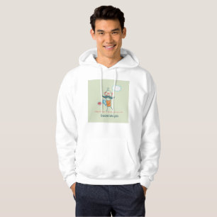 Funny Bacteriologist Scientist with Big Moustache  Hoodie