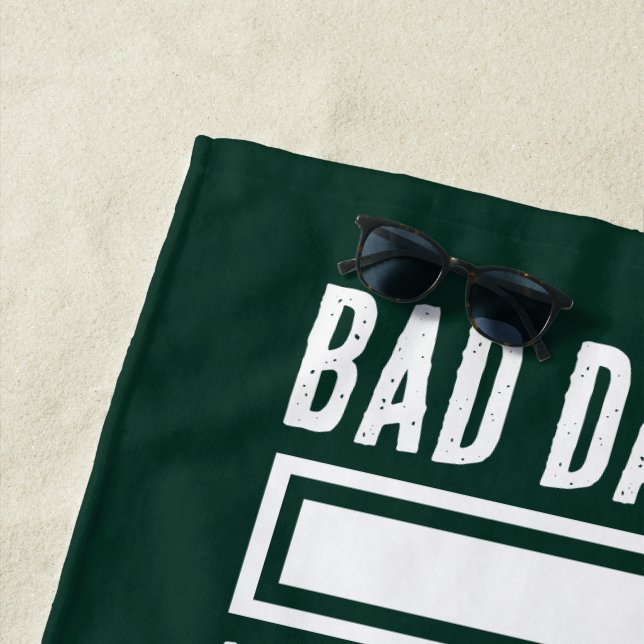 Funny Bad Dad Joke Loading Beach Towel (In Situ)