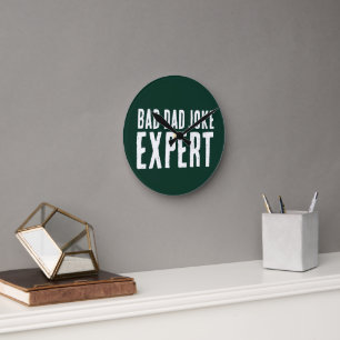 Funny Bad Dad Joke Loading Round Clock