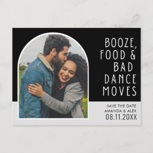 Funny Bad Dance Moves Photo Save the Date Announcement Postcard