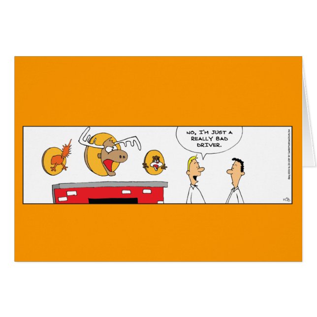 Funny Bad Driver Card (Front Horizontal)