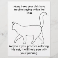 funny bad driver flyer attention dumb parking job
