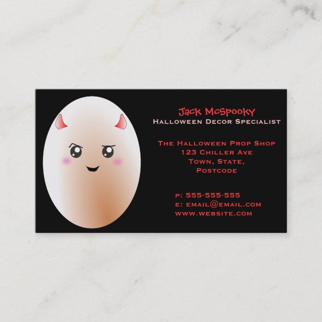 Funny Bad Egg Business Card (Front)