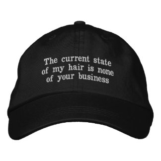 Funny bad hair day hat