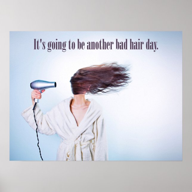 Funny Bad Hair Day poster (Front)