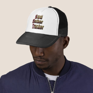 Funny Bad Mother Truckers Logo, Trucker Hat