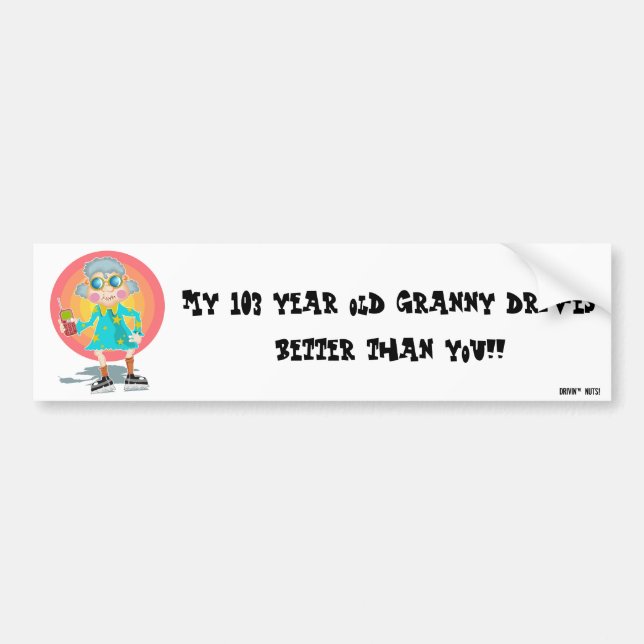 Funny Bad Parking Note Bumper Sticker (Front)