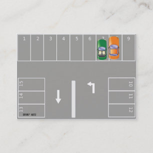 Funny Bad Parking Note Business Card