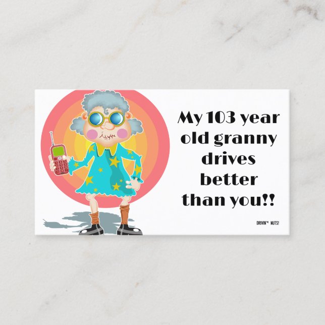 Funny Bad Parking Note Business Card (Front)