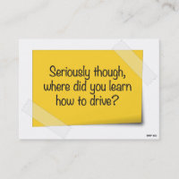 Funny Bad Parking Note