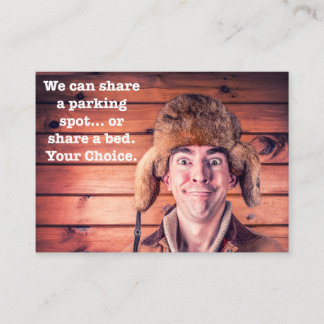 Funny Bad Parking Note Business Card
