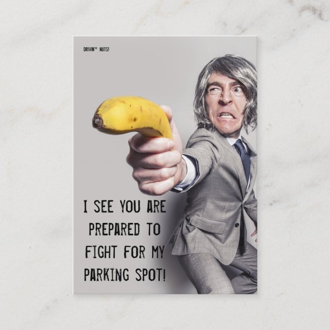 Funny Bad Parking Note Business Card (Front)