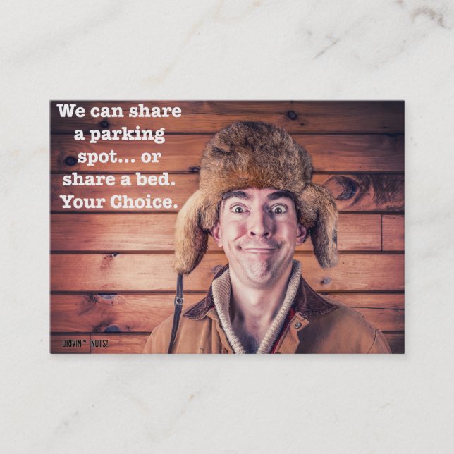 Funny Bad Parking Note Business Card (Front)