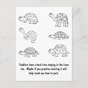 Funny Bad Parking Note Postcard