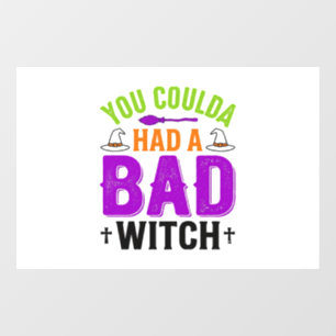 Funny Bad Witch Halloween Quote Vector Design_1