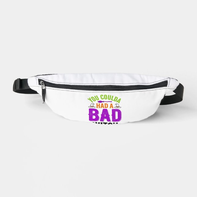 Funny Bad Witch Halloween Quote Vector Design_1 Bum Bags (Front)