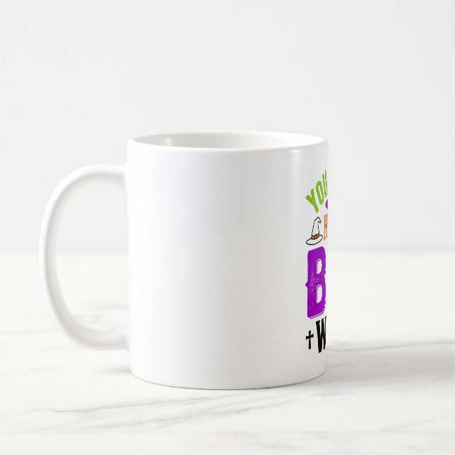 Funny Bad Witch Halloween Quote Vector Design_1 Coffee Mug (Left)