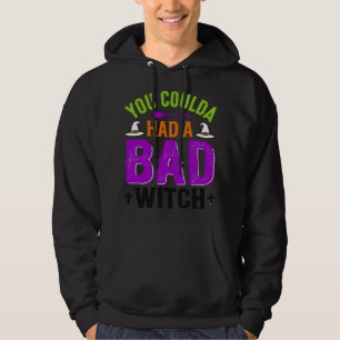 Funny Bad Witch Halloween Quote Vector Design_1 Hoodie