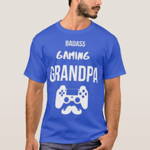 Funny Badass Gaming Grandpa Gamer T-Shirt