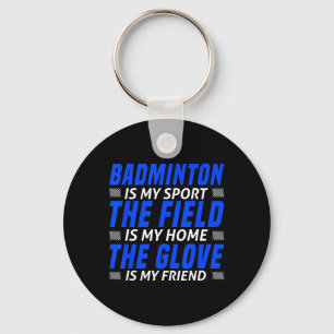 Funny Badminton Art For Men Women Shuttle Sport Pl Key Ring