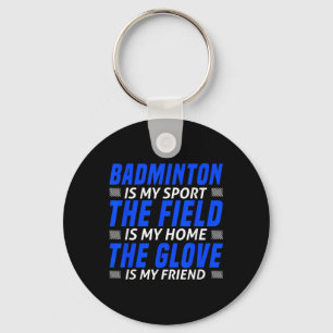 Funny Badminton Art For Men Women Shuttle Sport Pl Key Ring