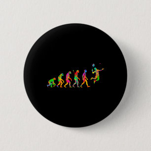 Funny Badminton Colourful For Men Women Ball Sport 6 Cm Round Badge