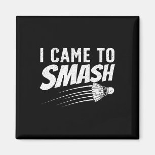 Funny Badminton Design For Men Women Kids Badminto Magnet