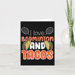 Funny Badminton Gift Idea For Badminton Player Card