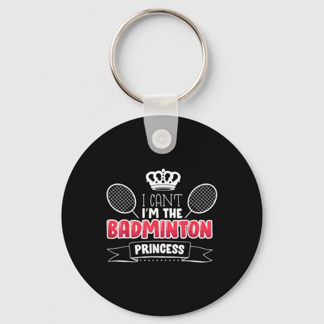 Funny Badminton Gift Idea For Badminton Player  Key Ring (Front)