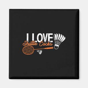 Funny Badminton Humor Smash Shuttle Birdie Sport 2 Magnet