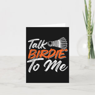 Funny Badminton Humour Smash Shuttle Birdie Sport Card