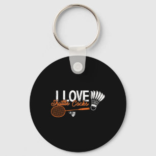 Funny Badminton Humour Smash Shuttle Birdie Sport Key Ring