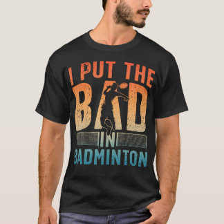 Funny Badminton Kids Badminton Player T-Shirt