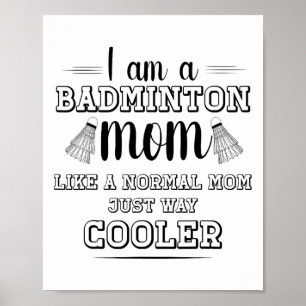 Funny Badminton Mum Shirt Women Badminton Player 1 Poster