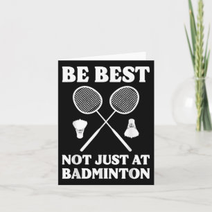Funny Badminton Player Badminton Commentator  Card