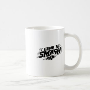 Funny Badminton Player Humour Smash Shuttle 1 Coffee Mug