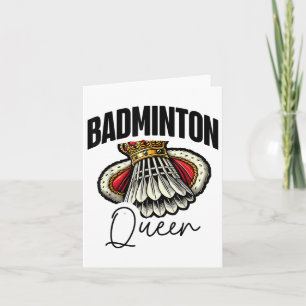 Funny Badminton Player Love Shuttle Design 0  Card