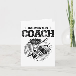 Funny Badminton Player Love Shuttle Design 0 Card