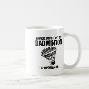 Funny Badminton Player Love Shuttle Design 12 Coffee Mug