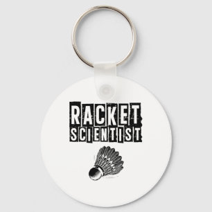 Funny Badminton Player Love Shuttle Design 13 Key Ring
