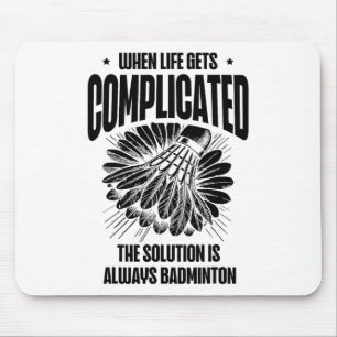 Funny Badminton Player Love Shuttle Design 15 Mouse Pad