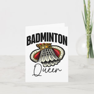 Funny Badminton Player Love Shuttle Design 19  Card
